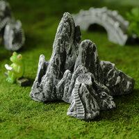 Aquarium Mountain Ornament Fish Tank Decoration Resin Rockery Landscape Creative Planter Micro-Landscape