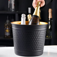 Stainless Steel Champagne Ice Bucket, Thickened Large Wine Cooler for Restaurant, Bar and Outdoor Use