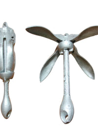 Foldable Hot-Dip Galvanized Carbon Steel Anchor for Fishing Boats & Inflatables