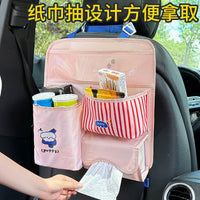 Foldable Multi-Layer Cartoon Storage Hanging Bag for Car, Dorm, and Home Organization