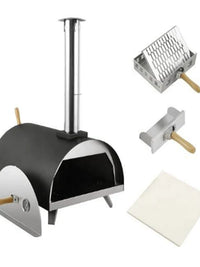 21-inch Portable Outdoor Charcoal Pizza Oven and BBQ Grill for Patio and Camping