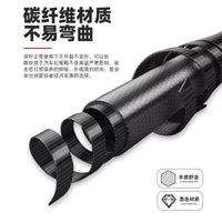 Carbon Fiber Pool Cue Shaft with Accelerated Taper, 3.4oz, Various Tip Sizes