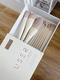 Zero Morandi 10/12-Piece Makeup Brush Set for Eyeshadow, Blush, and Concealer