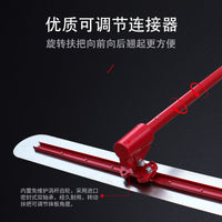 Concrete Finishing Trowel with Extension Rod for Cement Pavement Smoothing and Leveling