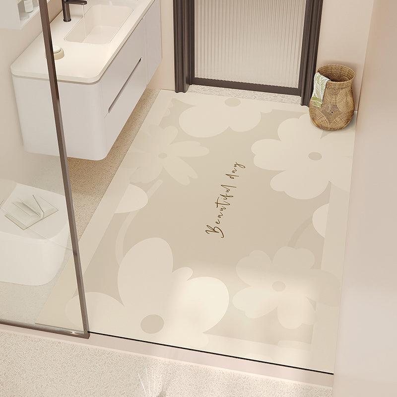 Diatomaceous Earth Absorbent Bathroom Mat Quick Dry Non-Slip Cuttable Floor Mat