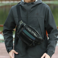 Men's Outdoor Fishing Tackle Bag Multifunctional Crossbody Chest Pack Large Capacity