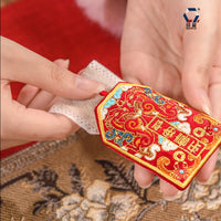 Dragon Boat Festival Embroidered Sachet Pendant with Neck Lanyard