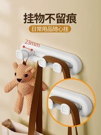 No-Drill Retractable Medal Display Rack with Hooks for Sports Awards & Kids' Achievements