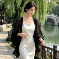 New Chinese Style Shawl Cape for Women - Thin Summer Cover-up for Cheongsam