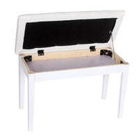 Solid Wood Thickened Piano Bench with Storage, Adjustable Height for Single or Double Use, Compatible with Digital Pianos, Guitars, and Guzheng