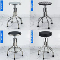 Stainless Steel Medical Stool with Thickened Screw Lift, PU or Padded Seat