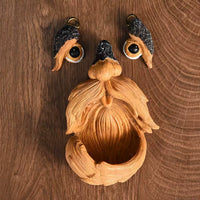Tree Monster Bird Feeder Outdoor Garden Yard Hanging Decoration Resin Craft