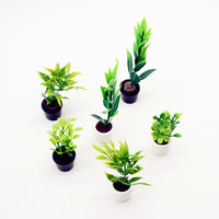 Dollhouse Miniature Nordic Green Plant Potted Tree for OB11 Dollhouse Furniture Garden Decor