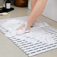 Non-Slip PVC Hollow Bathroom Shower Mat for Wet Areas