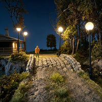 Miniature Courtyard Lawn Lamp Model for Architectural Scenery