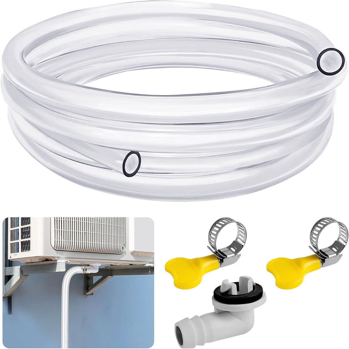 Portable Air Conditioner Drain Hose Kit, Universal AC Unit Extension Tube