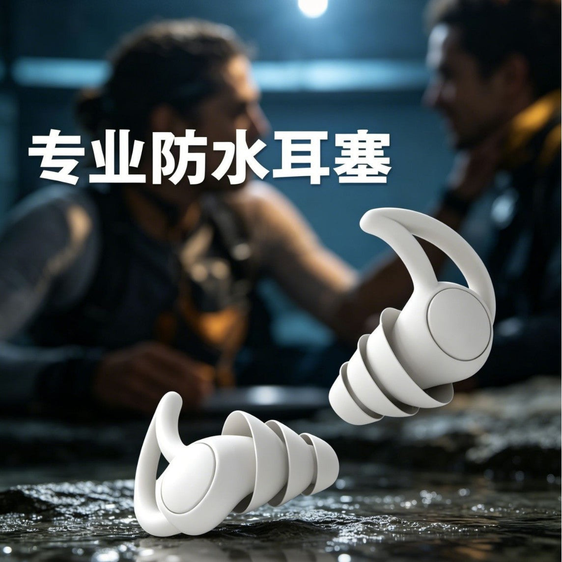 Upgraded Four-Layer Silicone Waterproof Earplugs for Swimming and Water Sports