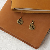 Vintage Bronze Zodiac Bookmark Charms for Journals and Books