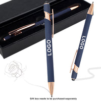 Customizable Rose Gold Metal Retractable Ballpoint Pen for Promotions and Gifts