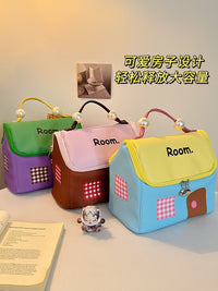Dopamine Portable Cosmetic Bag for Women, Large Capacity Waterproof Travel Toiletry Organizer