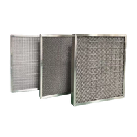 304 Stainless Steel Plate Demister Filter for Range Hoods, Washable Corrugated Mesh