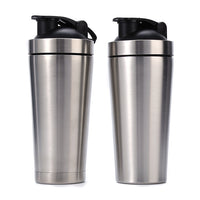 304 Stainless Steel Shaker Bottle, Large Capacity, 12-Hour Temperature Retention, Leak-Proof, Portable