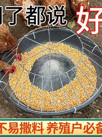 Automatic Poultry Feeder Trough for Chickens Ducks Geese, Anti-Flip Design