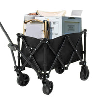 Outdoor Camping Cart Foldable Picnic Wagon Portable Four-Wheel Utility Cart for Camping and Stalls