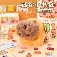 Capybara Mini Backpack Stationery Set for Kids Pretend Play