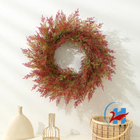 Artificial Eucalyptus Christmas Wreath Garland for Door Wall Decor