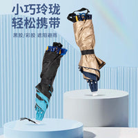 Hands-Free Fishing Umbrella Hat for Sun and Rain Protection, Foldable Head-Mounted Design