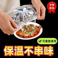Aluminum Foil Food Insulation Covers for Dining Tables, Reusable Thermal Food Covers