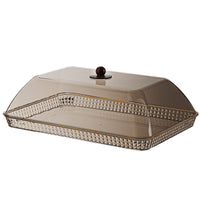 Rectangular Serving Tray with Transparent Dustproof Lid for Commercial and Home Use, Bread and Cake Display