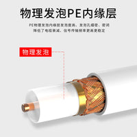 Pure Copper Coaxial Cable SYWV75-5 for TV Video Signal, 100/200m, Flame Retardant PVC