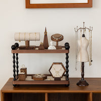 Vintage Tiered Jewelry Display Stand for Bracelets, Necklaces, and Rings