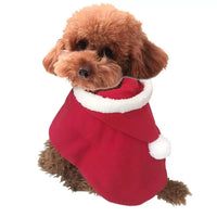 Christmas Pet Cloak Double-Layer Fleece Warm Costume for Small Dogs & Cats
