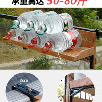 Balcony Railing Hanging Planter Rack Foldable Iron Art Plant Shelf