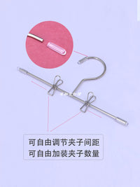 Mini Metal Doll Clothes Hangers with Clips for BJD, Barbie, and Cotton Dolls