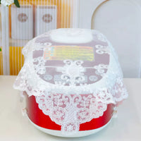 Korean Style Lace Embroidered Dust Cover for Air Fryer Tea Tray Rice Cooker Blender