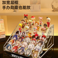 Multi-Layer Acrylic Display Stand for Nail Polish, Anime Badges, and Desktop Organization
