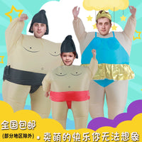 Inflatable Sumo Wrestler Costume for Adults - Halloween & Party Fancy Dress