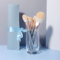 Blue Bridge 10-Piece Soft Bristle Makeup Brush Set with Blush and Powder Brushes