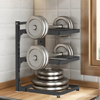 Multi-layer Under-Sink Kitchen Storage Rack for Pots and Pans, Adjustable Cabinet Organizer
