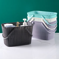 Portable Shower Caddy Basket with Handle, Multi-functional Storage Organizer for Bathroom, Quick-Draining