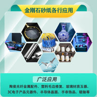 A4 Diamond Lapping Film Wet/Dry Sandpaper for Tungsten Carbide, Silicon Carbide, Optical Fiber, Jade Polishing