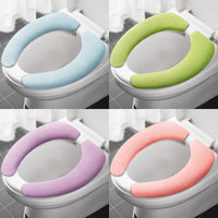 Adhesive Toilet Seat Cushion for All Seasons, Washable and Reusable