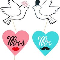 Novelty Photo Booth Props for Weddings, Birthdays, and Parties