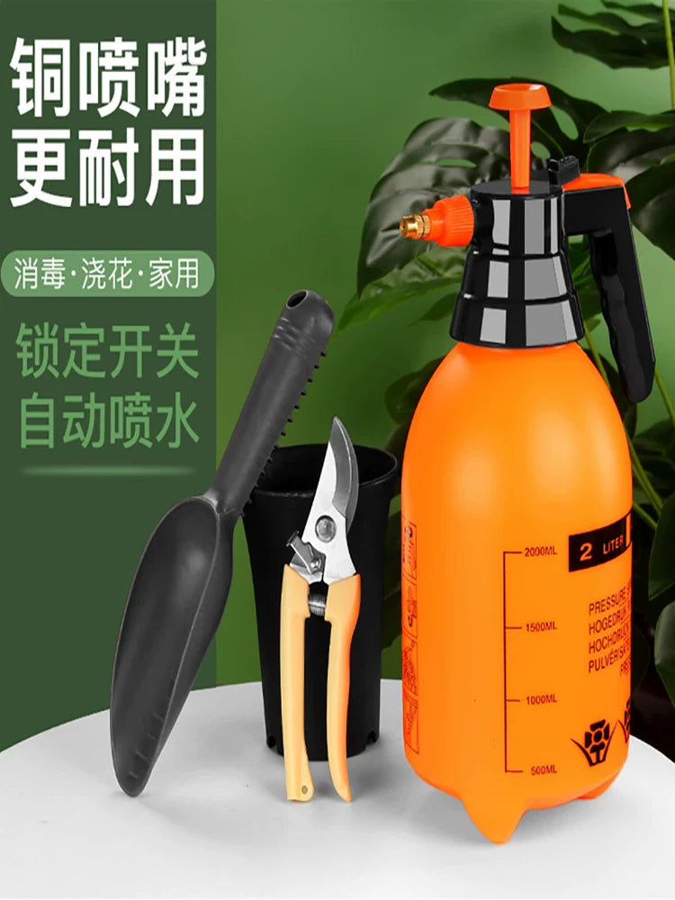 Manual Pump Pressure Sprayer for Watering, Cleaning, and Disinfection - Large Capacity