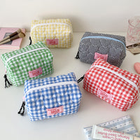 Quilted Heart Cosmetic Bag, Portable Travel Toiletry Organizer for Skincare & Makeup
