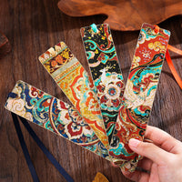 Dunhuang Brocade Series Chinese Style Paper Bookmarks with Ancient Art Designs for Students and Gifts